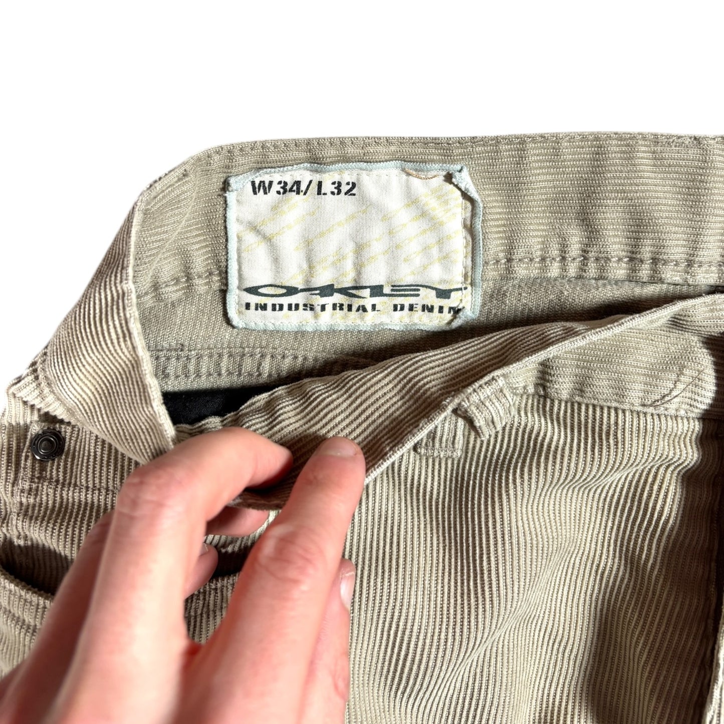 Oakley 2007 Beige Corduroy Trousers W34