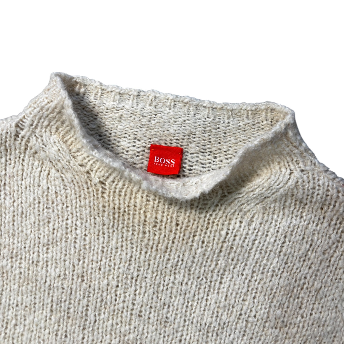 Hugo Boss Orange 00’s Wool Knit Mock Neck Jumper XL
