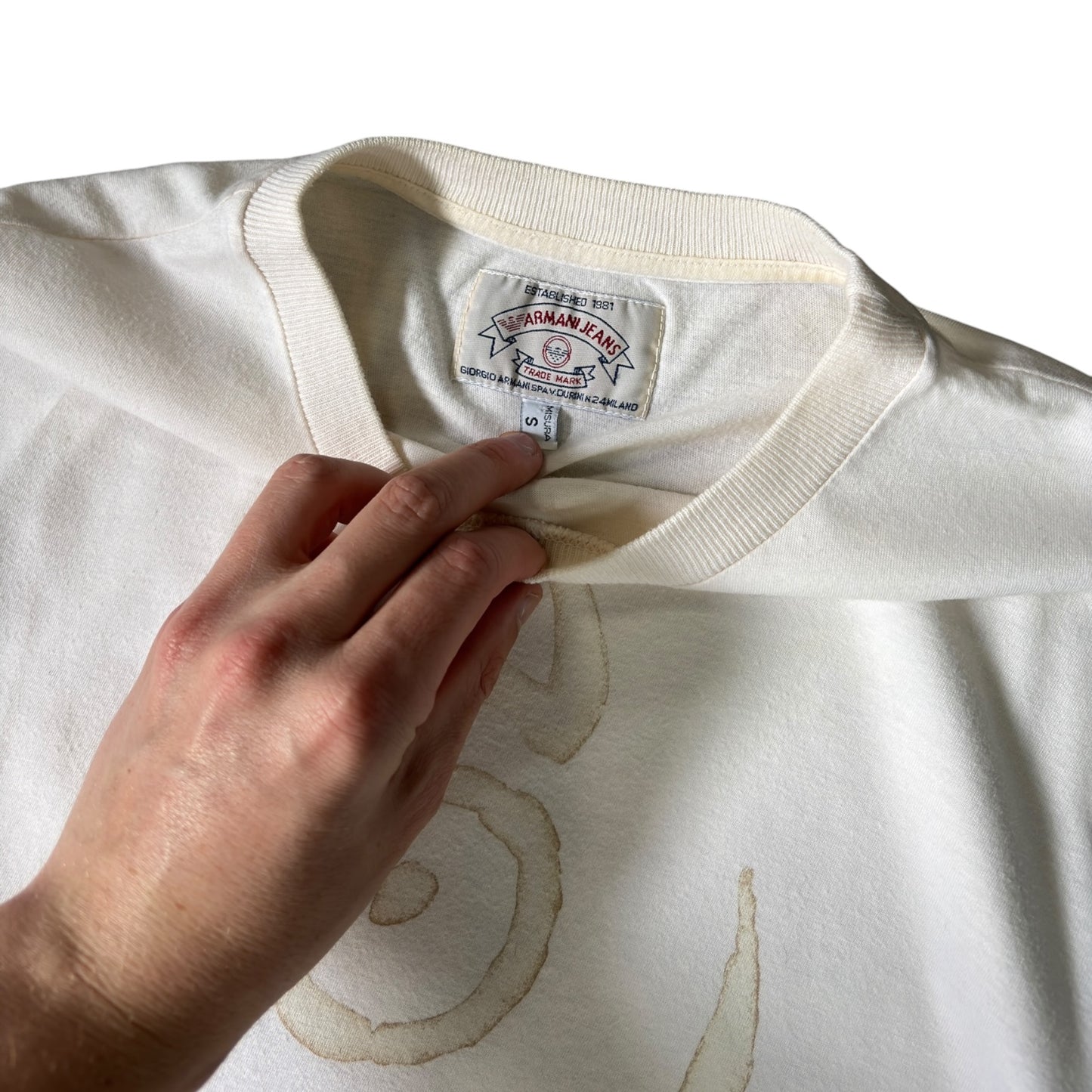 Armani Jeans Loves Earth 90’s T Shirt S