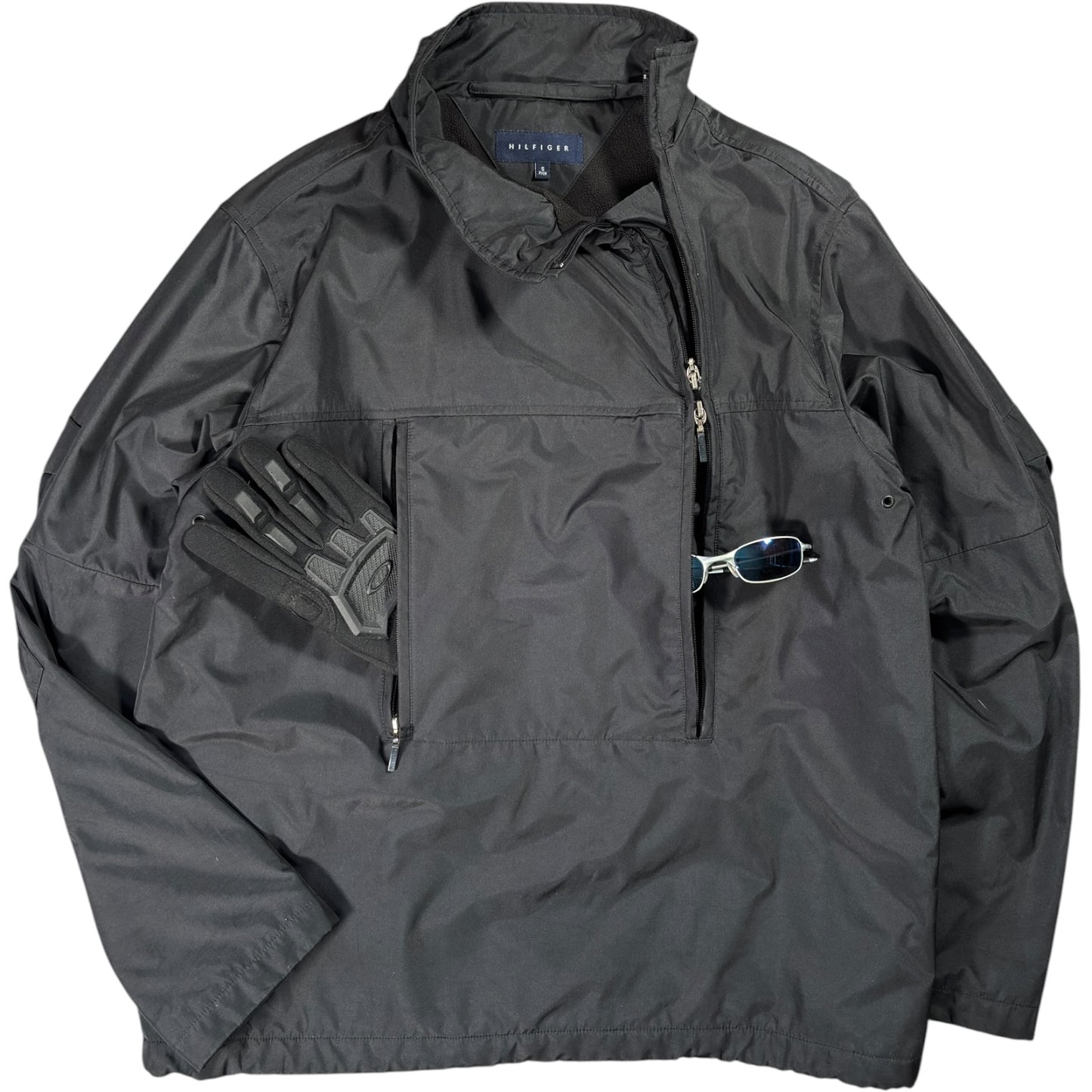 Tommy Hilfiger 00’s Asymmetrical Zip Fleece Lined Jacket S