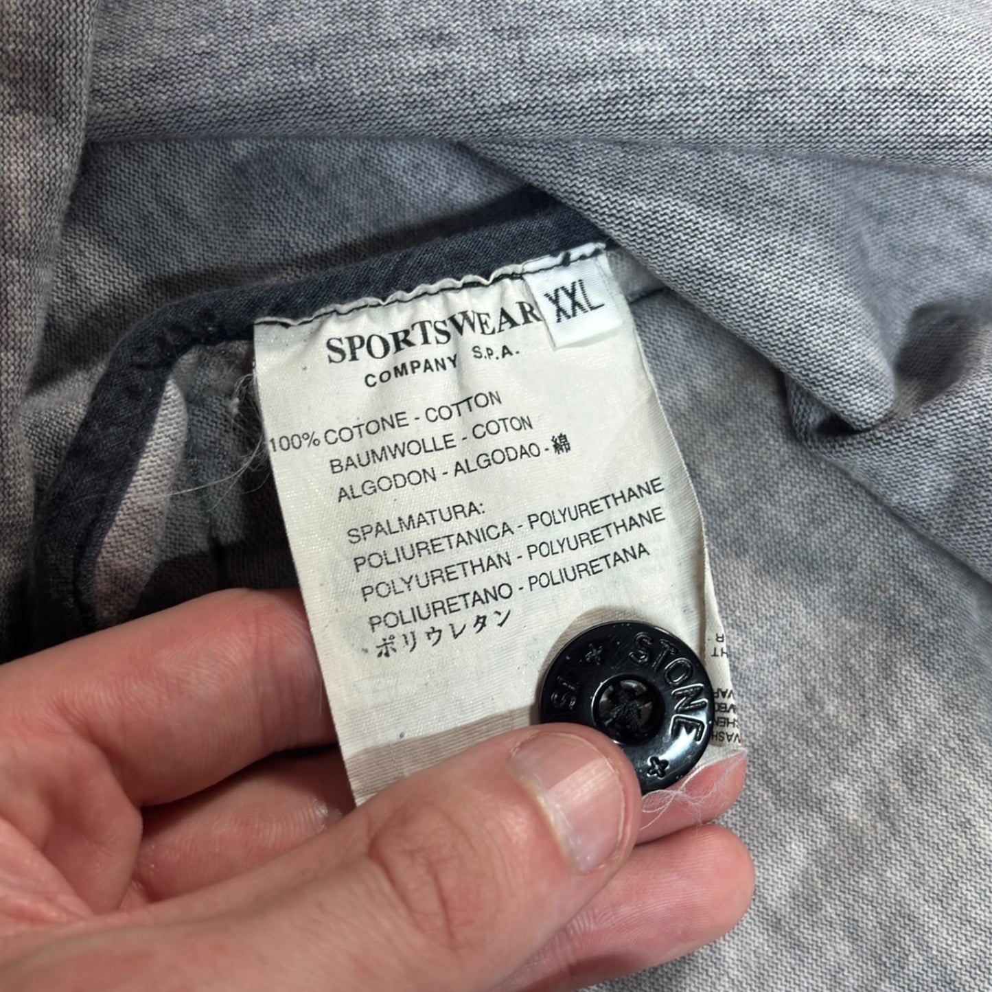 Stone Island 1998 Green Edge Cotton Coach Jacket XXL
