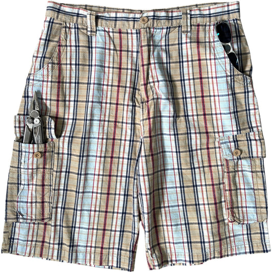 Airwalk 00’s Plaid Cargo Shorts W34