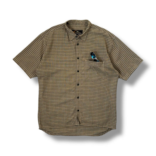 Quiksilver 00’s Short Sleeve Plaid Shirt Extra Large