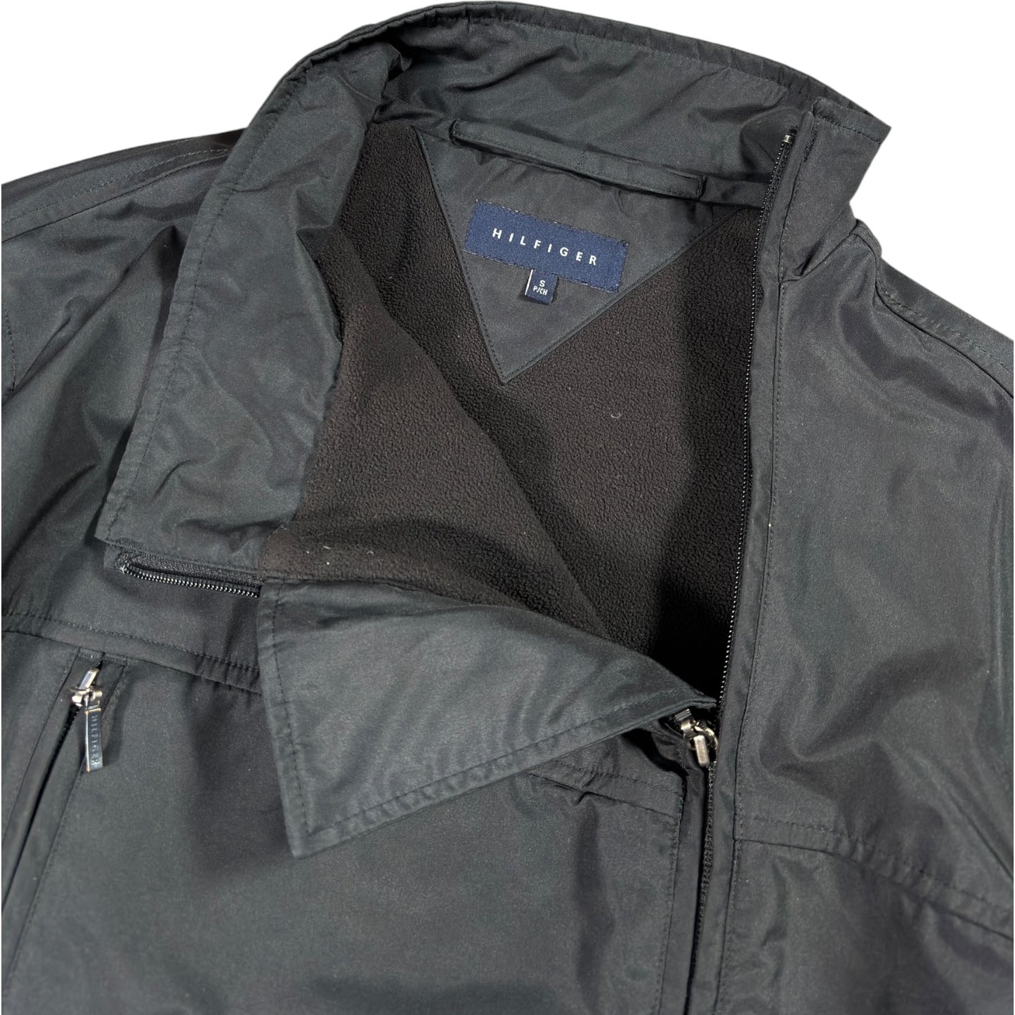 Tommy Hilfiger 00’s Asymmetrical Zip Fleece Lined Jacket S