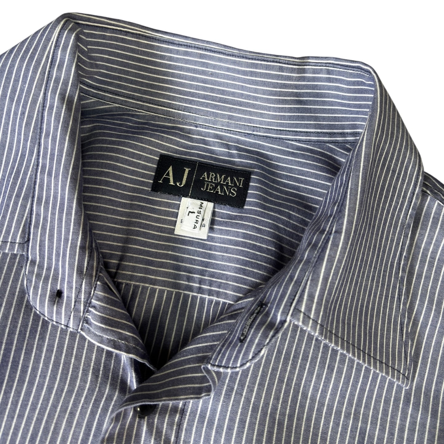 Armani Jeans 00’s Striped Shirt L