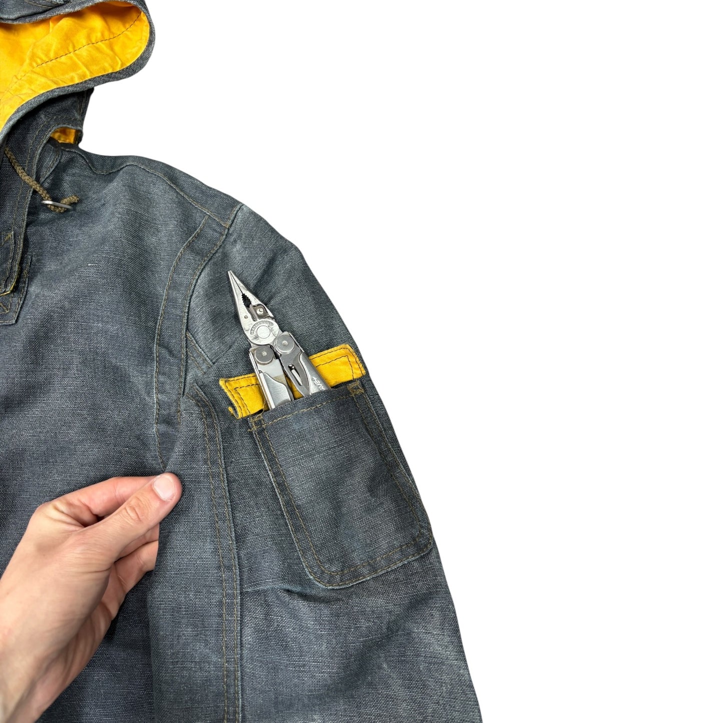 Armani Jeans 00’s Articulated Hemp Parka Jacket XL