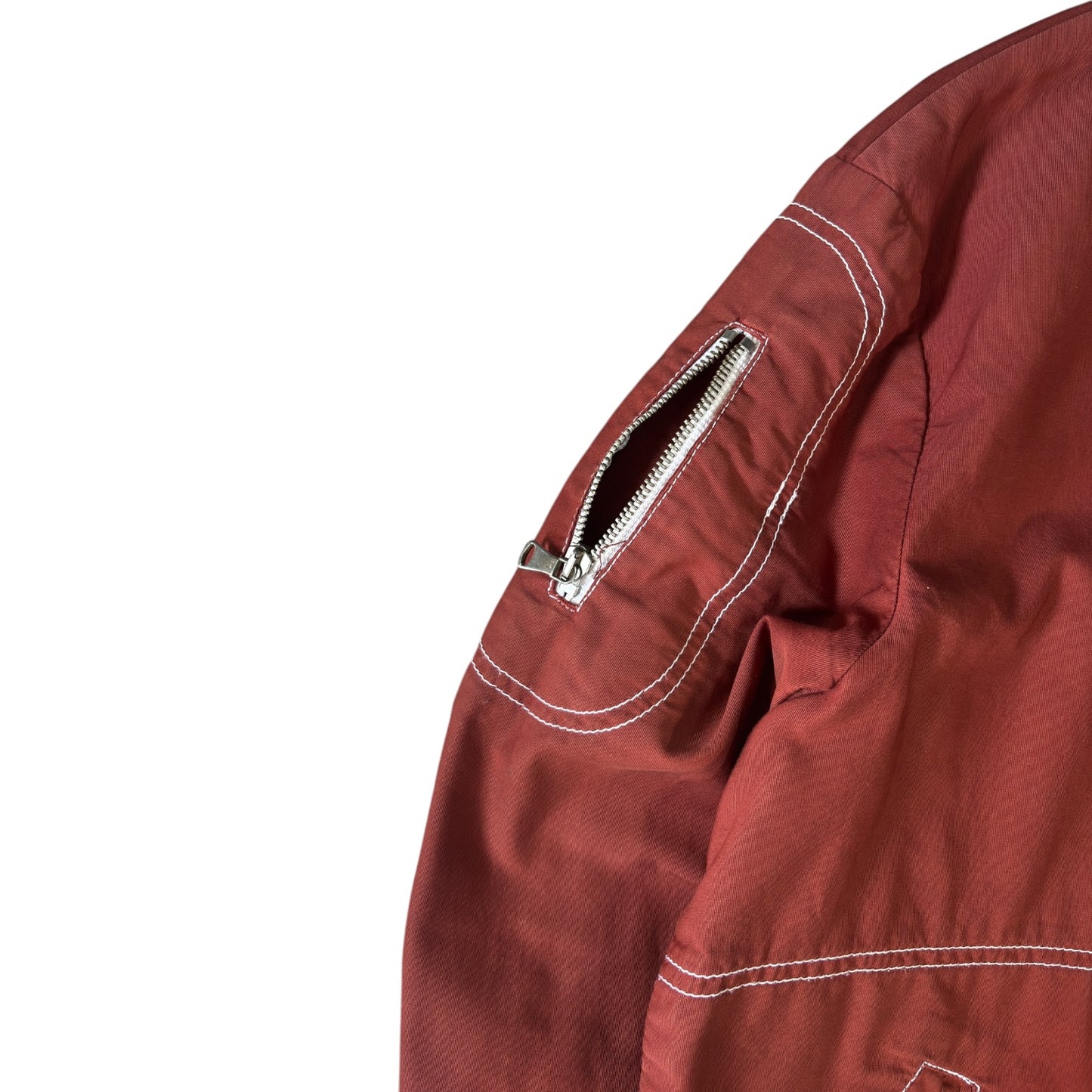 Armani Jeans 00's Contrast Stitch Cropped Jacket M