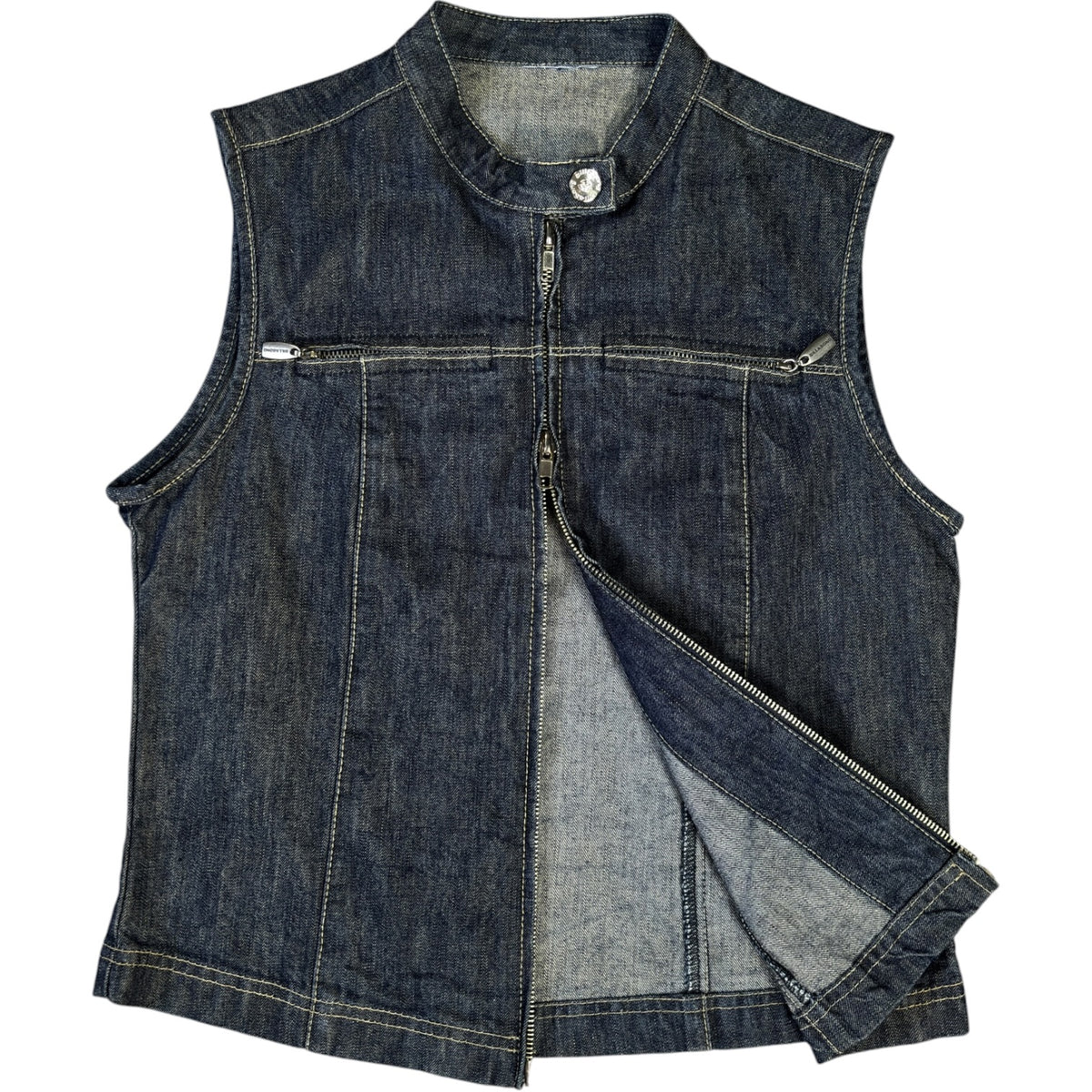 Billabong 00’s Sleeveless Denim Jacket Size 10/12
