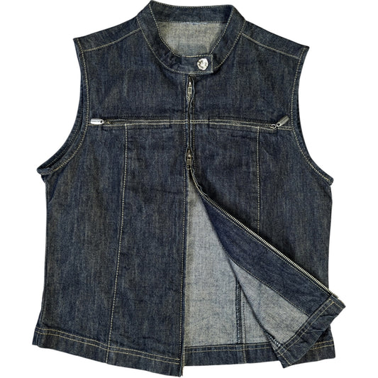 Billabong 00’s Sleeveless Denim Jacket Size 10/12