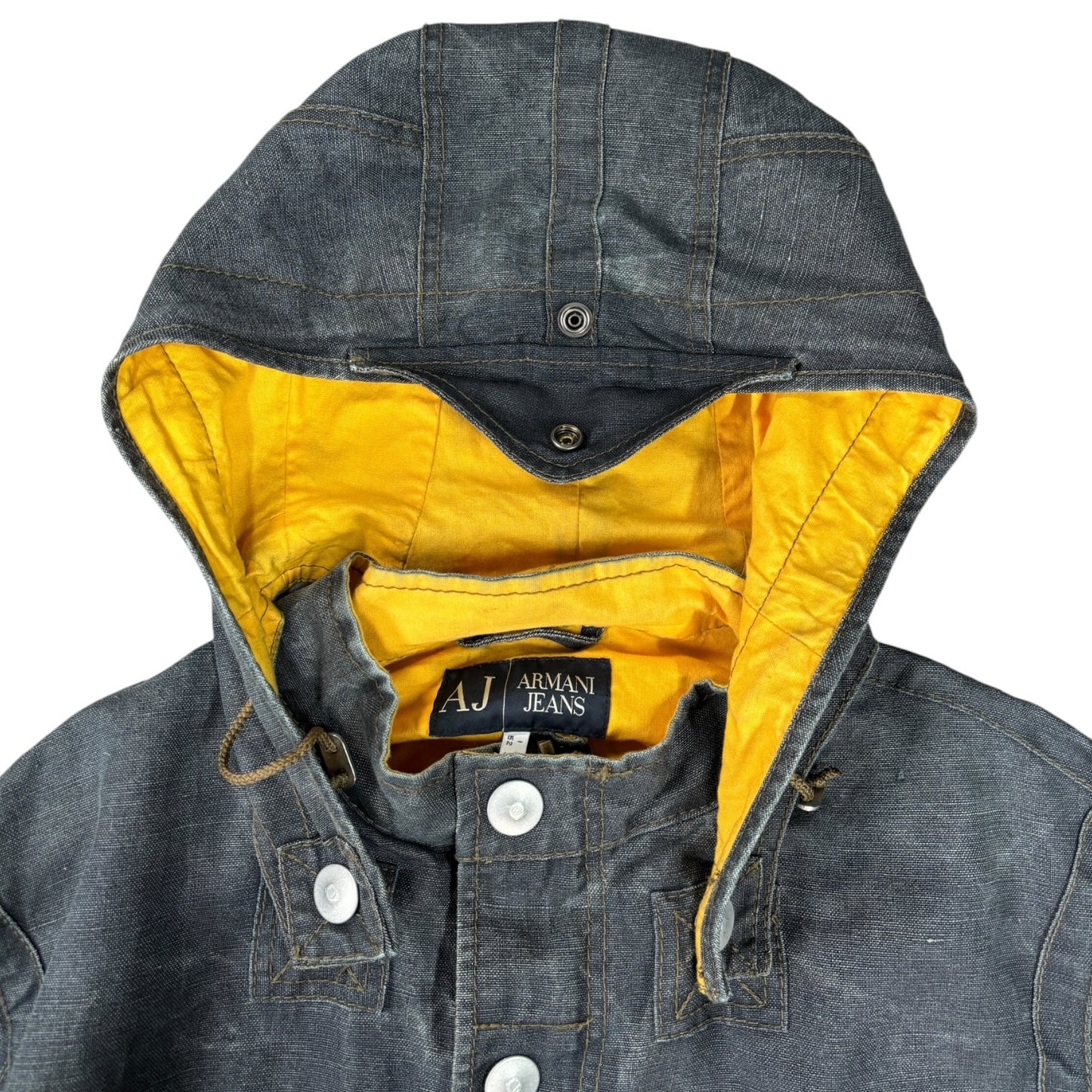 Armani Jeans 00’s Articulated Hemp Parka Jacket XL