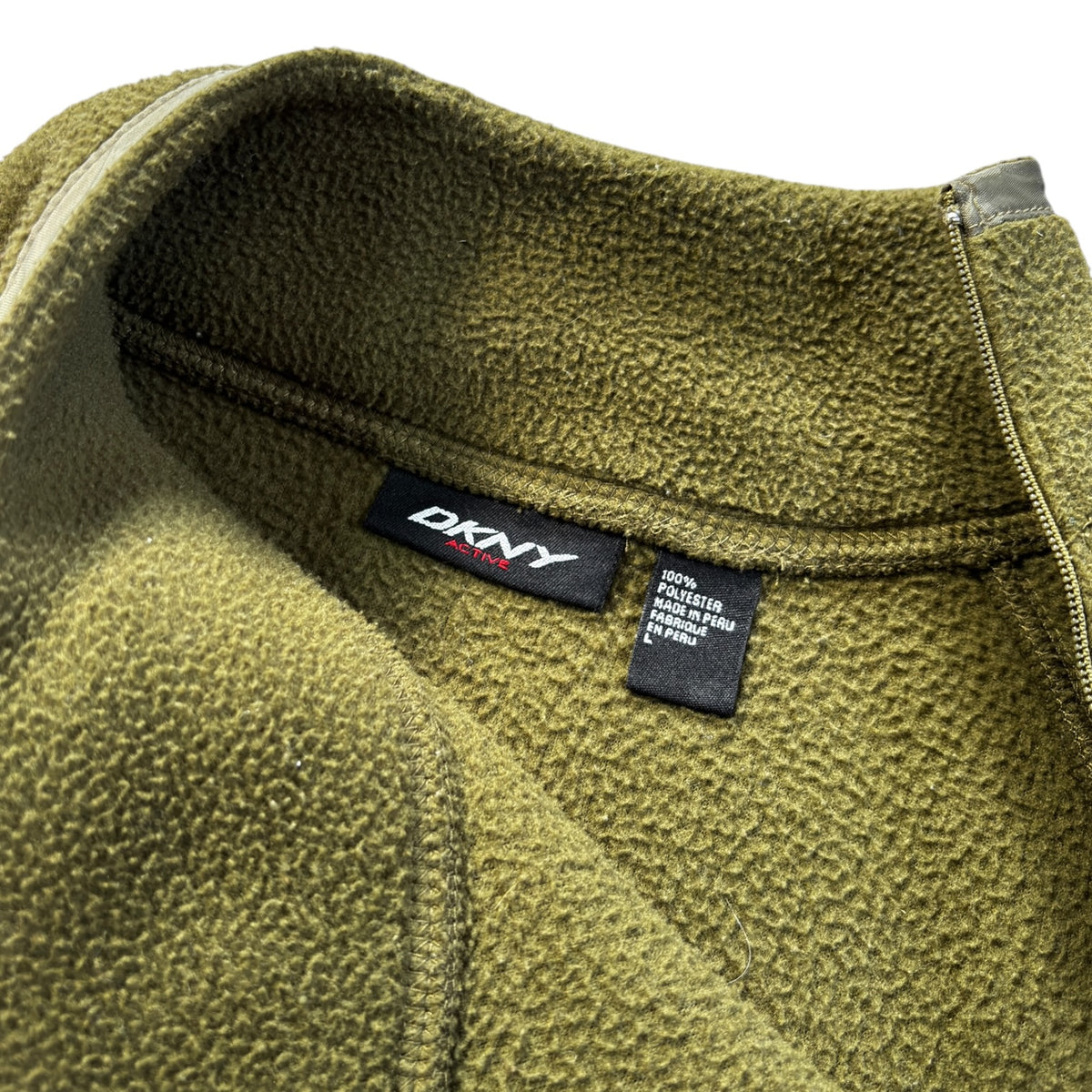 DKNY 00’s Shoulder Zip Fleece Jumper L