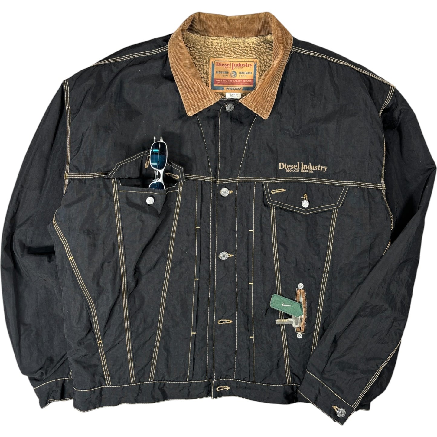 Diesel 90’s “Denver” Sherpa Trucker Jacket XL