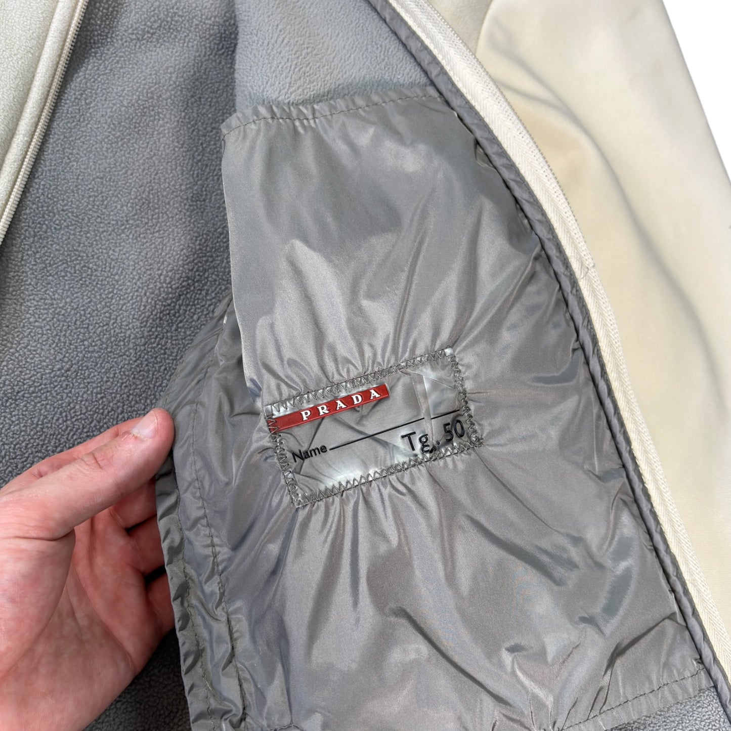 Prada Sport 00’s Two Tone Fleece Jacket L