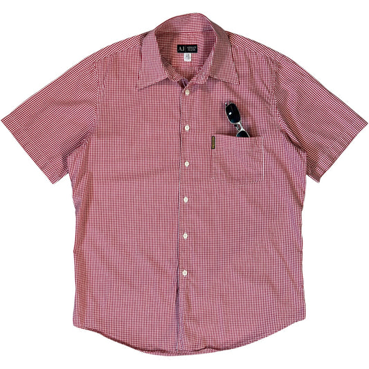Armani Jeans 00’s Checkered Short Sleeve Shirt L