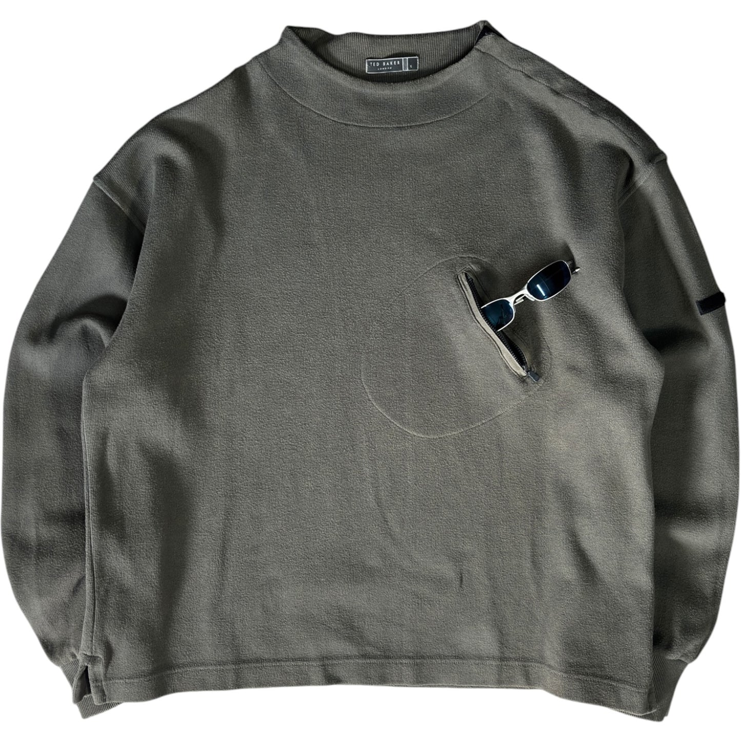 Ted Baker 00's Chest Pocket Sweatshirt XL