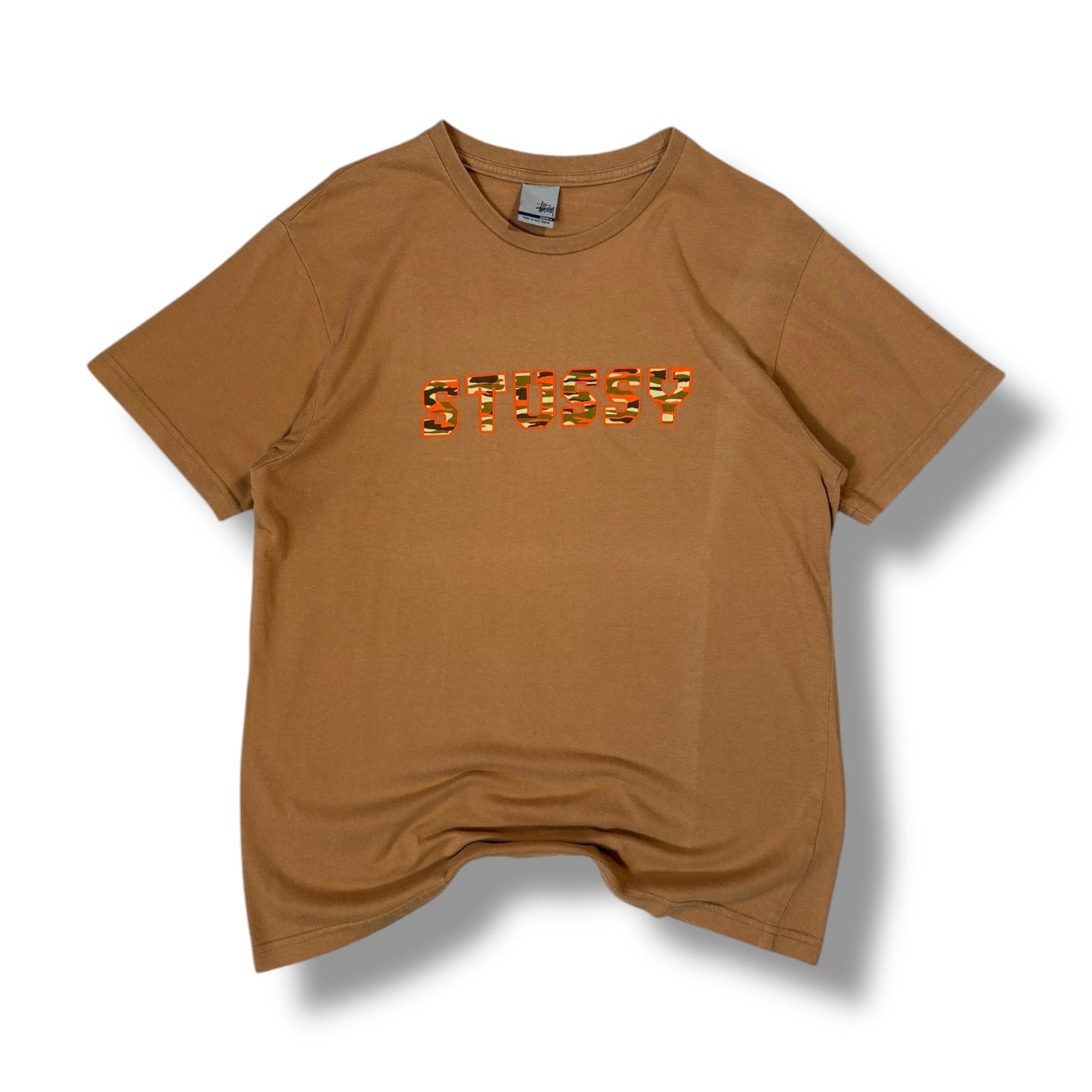Stüssy 90’s Camo logo T Shirt Small