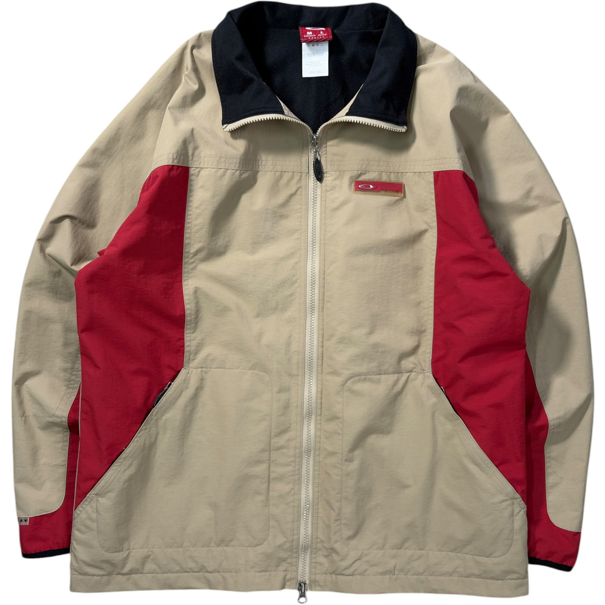 Oakley 90’s Two Tone Dual Zip Jacket XL