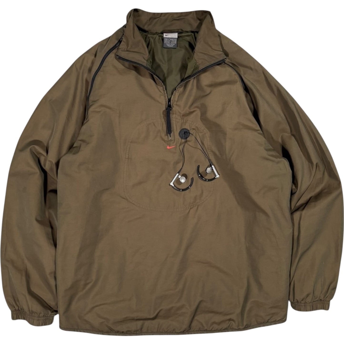 Nike 2003 2in1 Khaki Convertible MP3 Jacket S