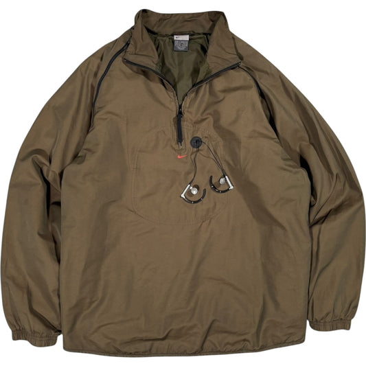 Nike 2003 2in1 Khaki Convertible MP3 Jacket S