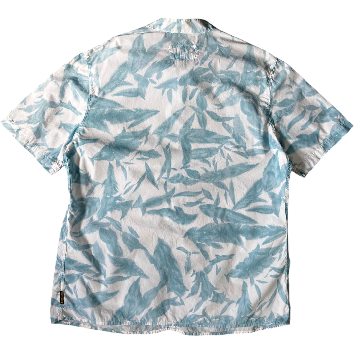 Armani Jeans 00's Botanic Pattern Button Loop Shirt L