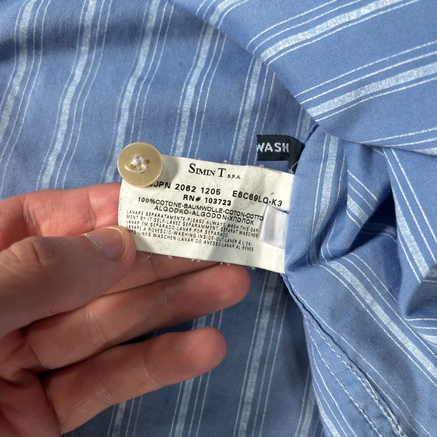Armani Jeans 00’s Cotton Striped Shirt L
