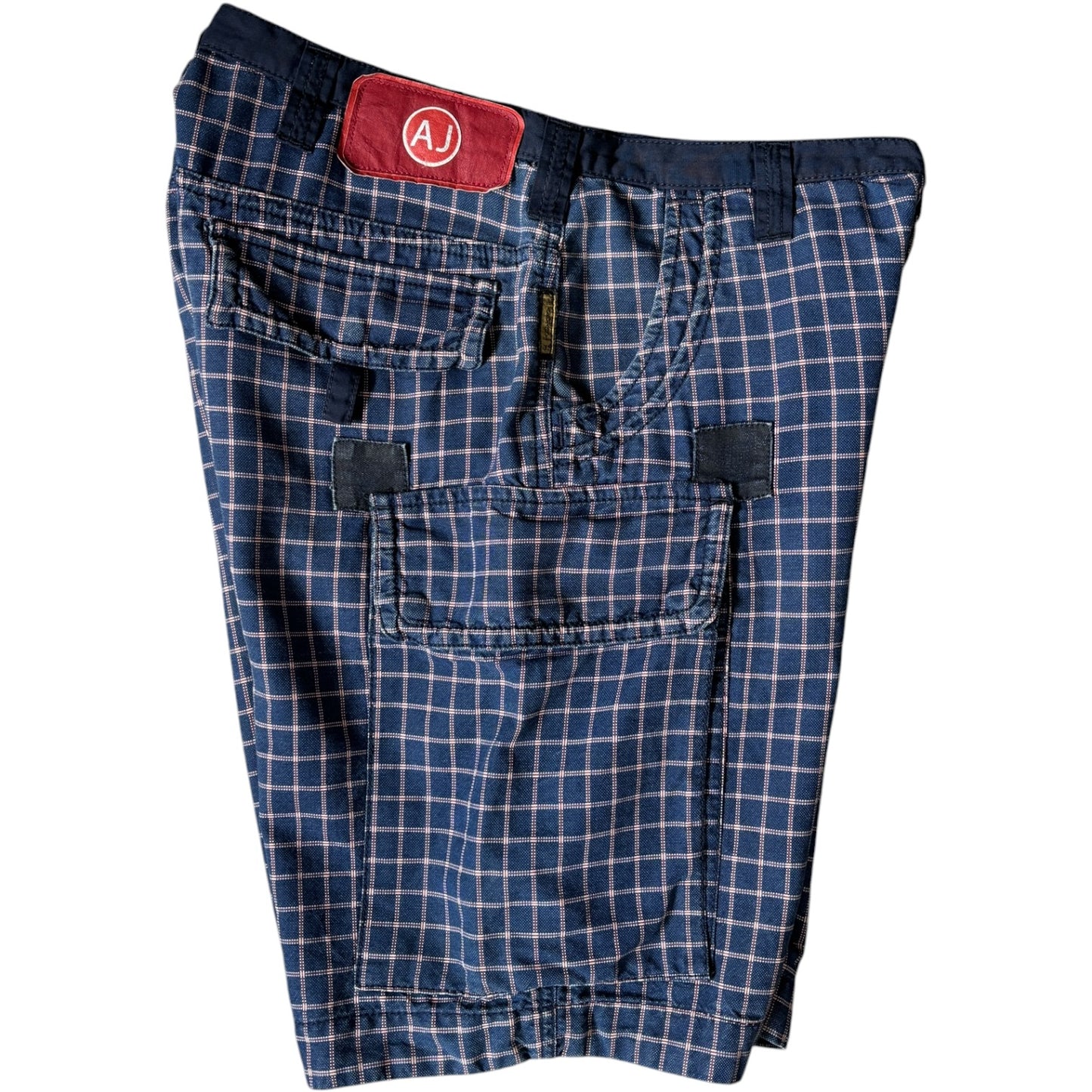 Armani Jeans 00’s Checkered Cargo Shorts W30