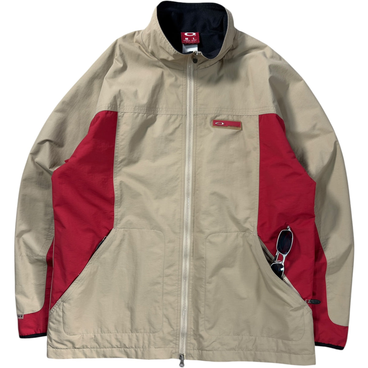 Oakley 90’s Two Tone Dual Zip Jacket XL