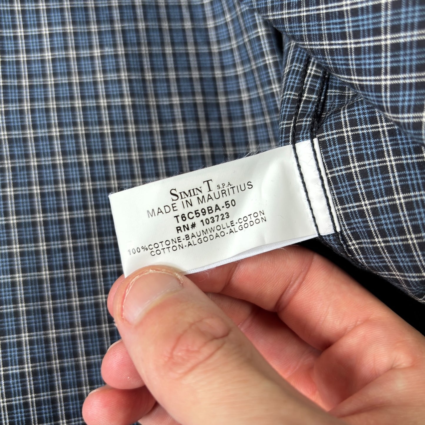 Armani Jeans 00’s Checkered Long Sleeve Shirt M