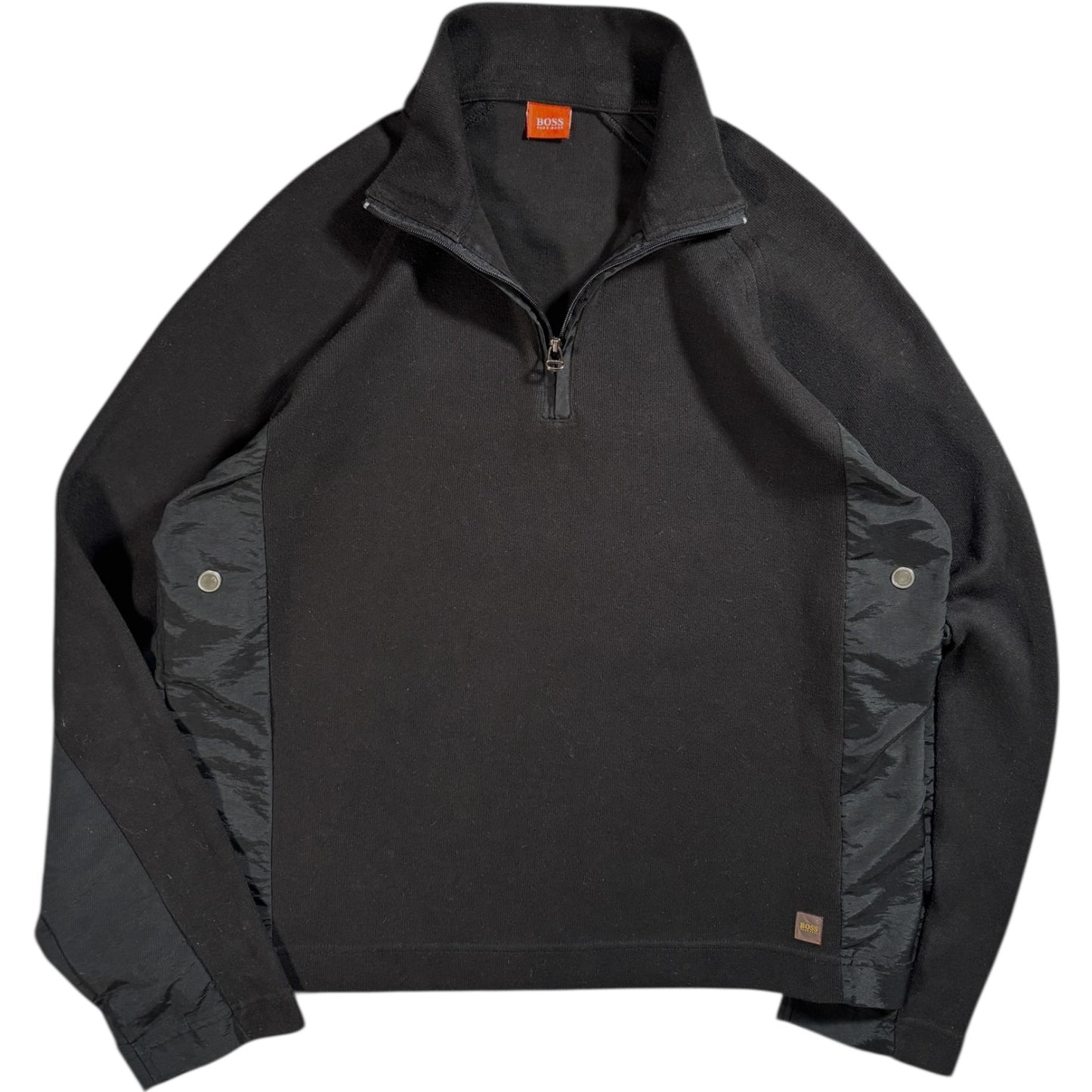 Hugo Boss 00’s Panelled Quarter Zip Pullover L