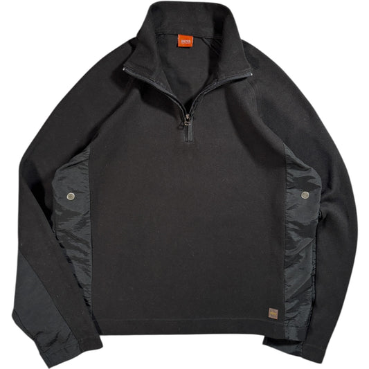 Hugo Boss 00’s Panelled Quarter Zip Pullover L