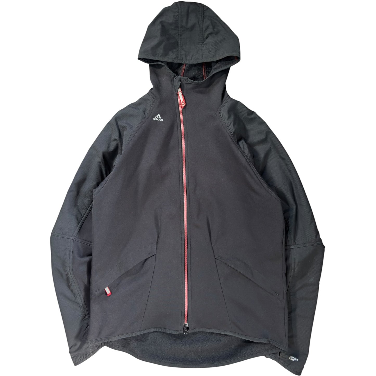 Adidas 2004 Asymmetrical Zip Two Tone Climawarm Hoodie M