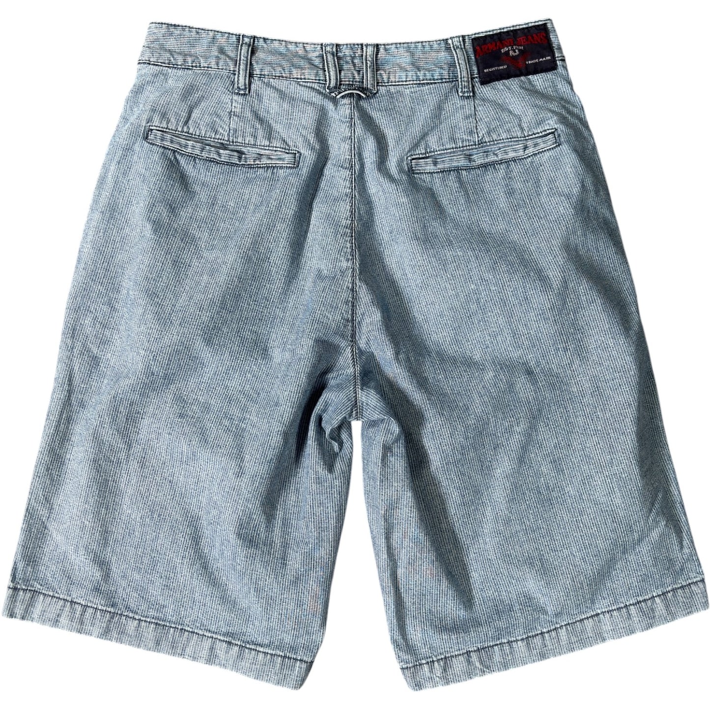 Armani Jeans 00’s Pinstripe Cotton Shorts W30
