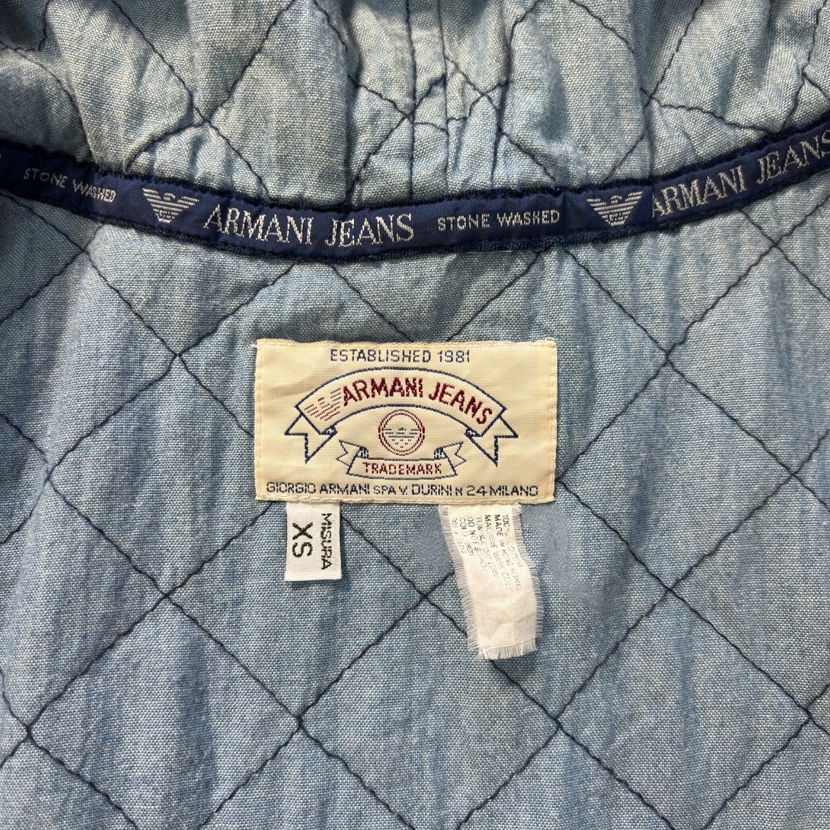 Armani Jeans 90’s Quilted Corduroy Vest Jacket S