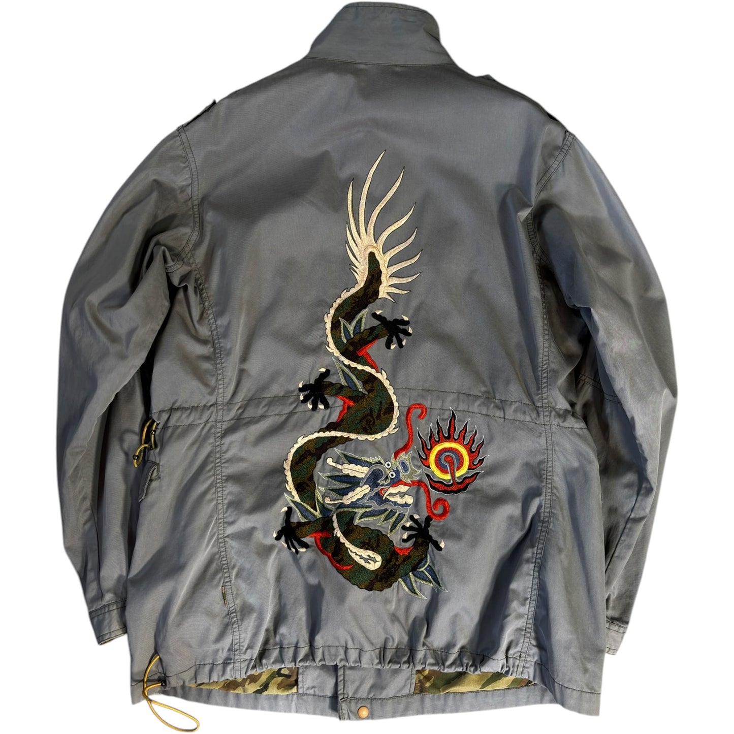Maharishi 00’s Dragon Embroidered M-65 Field Jacket L