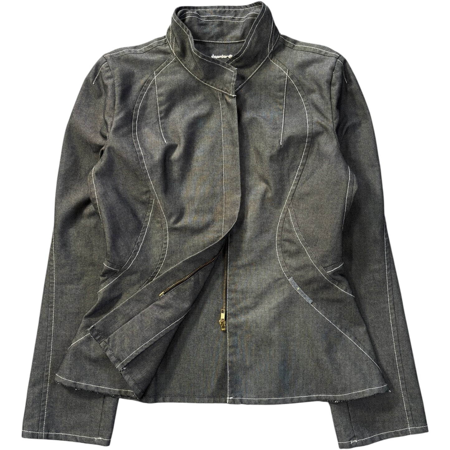 Firetrap 2002 Contrast Stitch Articulated Jacket Size 8/10