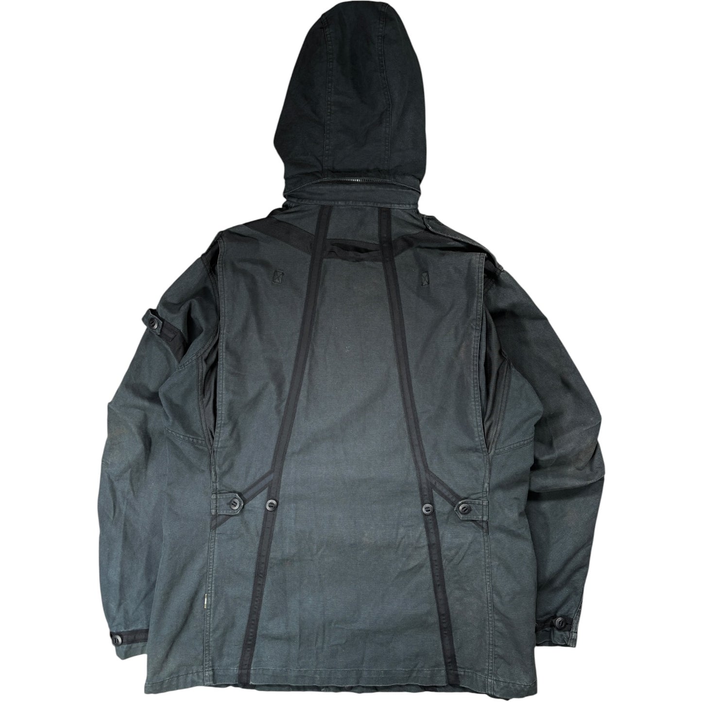Maharishi 00’s Stone Washed Canvass Parka Jacket XL