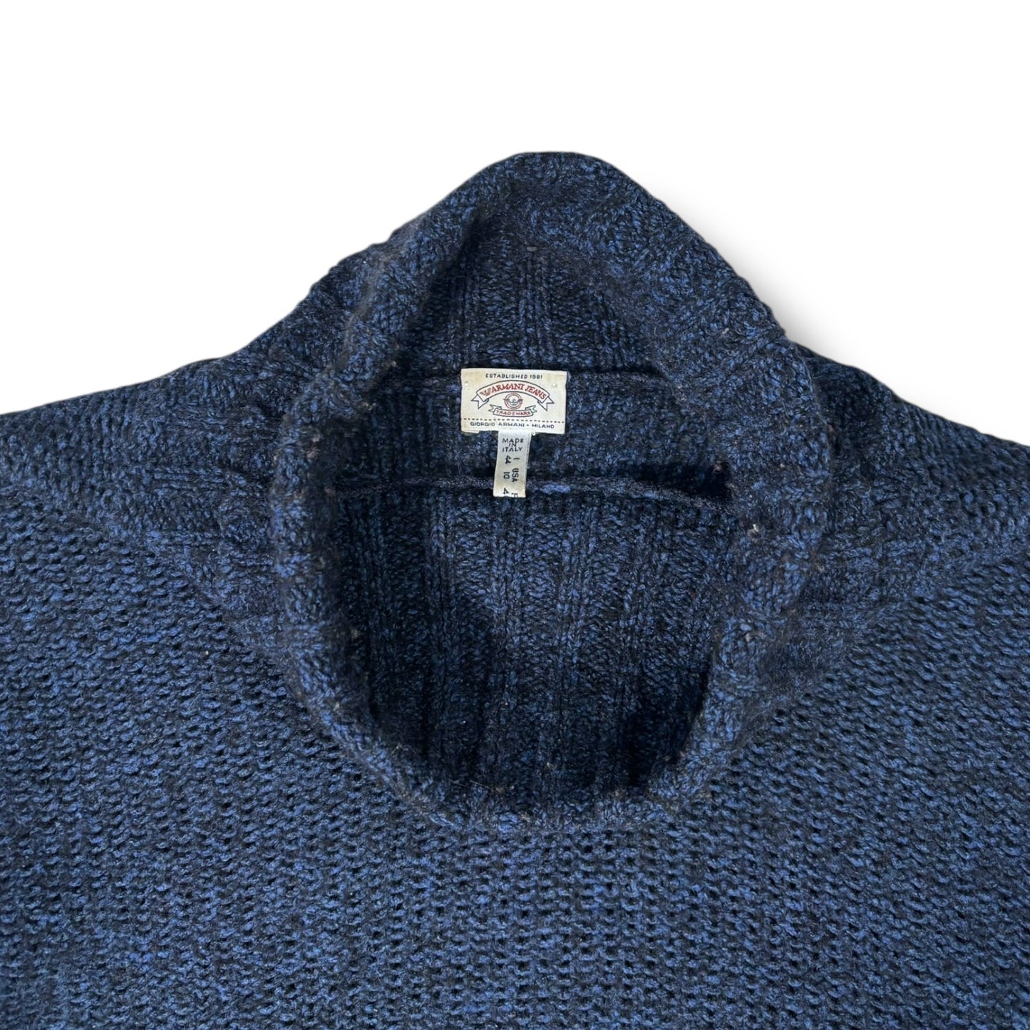 Armani Jeans Turtle Neck Knit Jumper Women’s UK 14