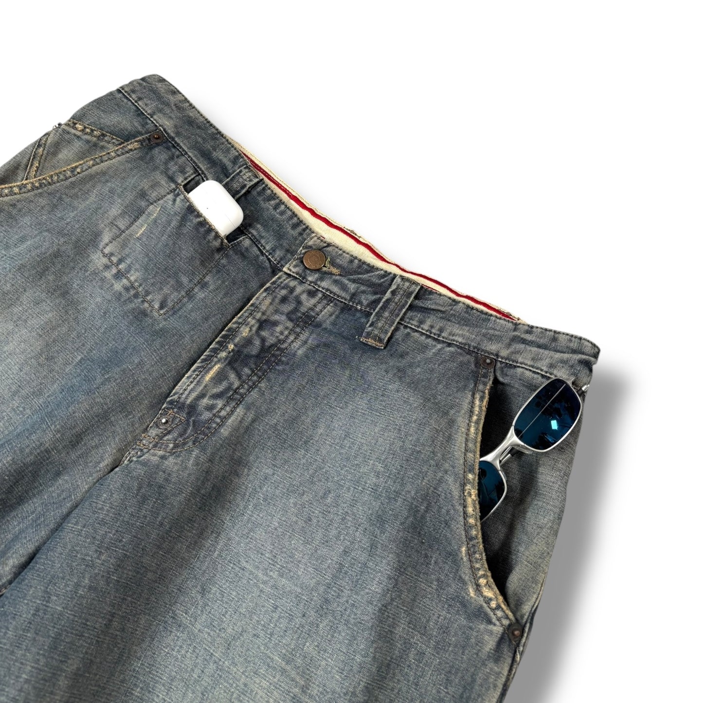 Armani Jeans 00’s Denim Cargo Trousers 32W