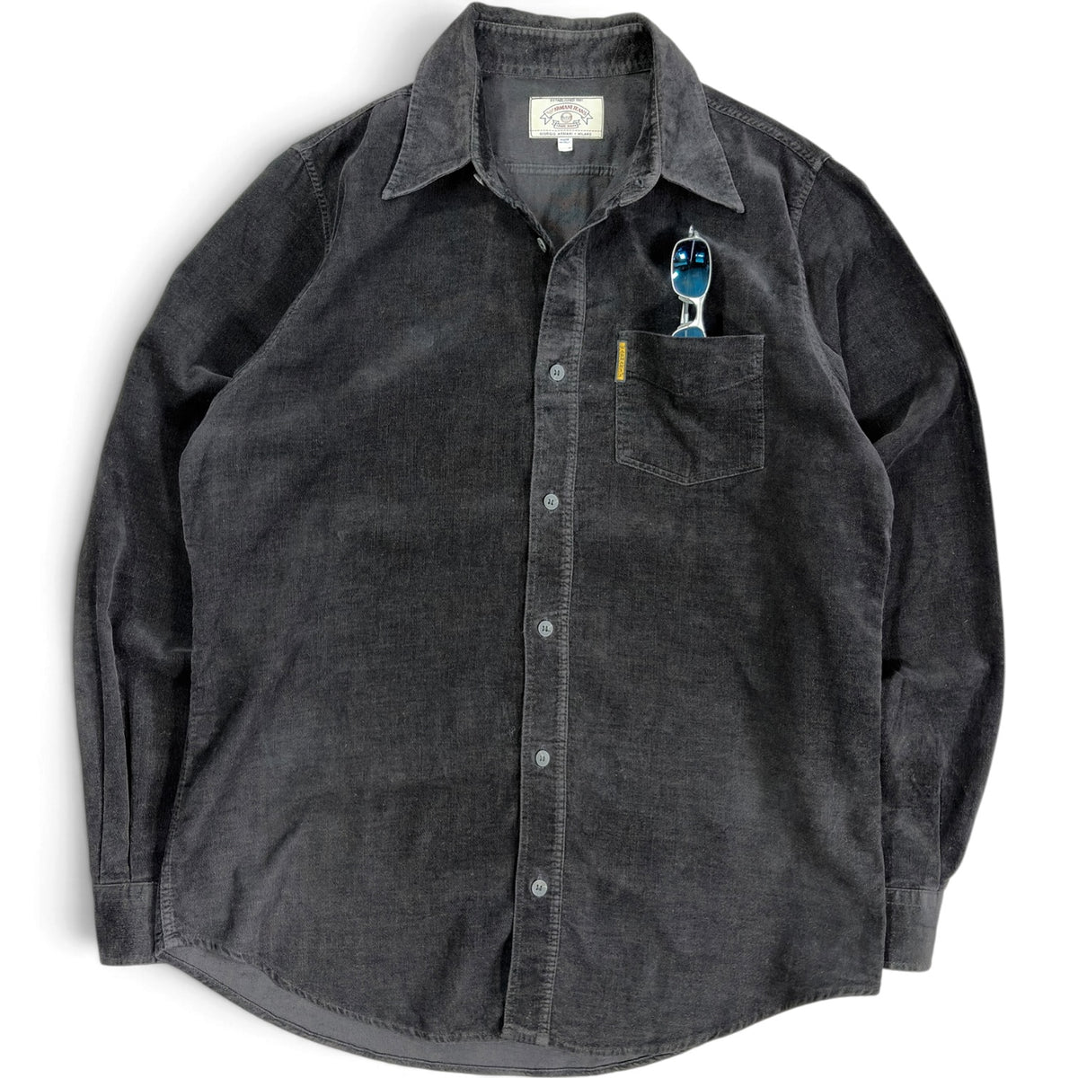 Armani Jeans 90’s Velour Long Sleeve Shirt L