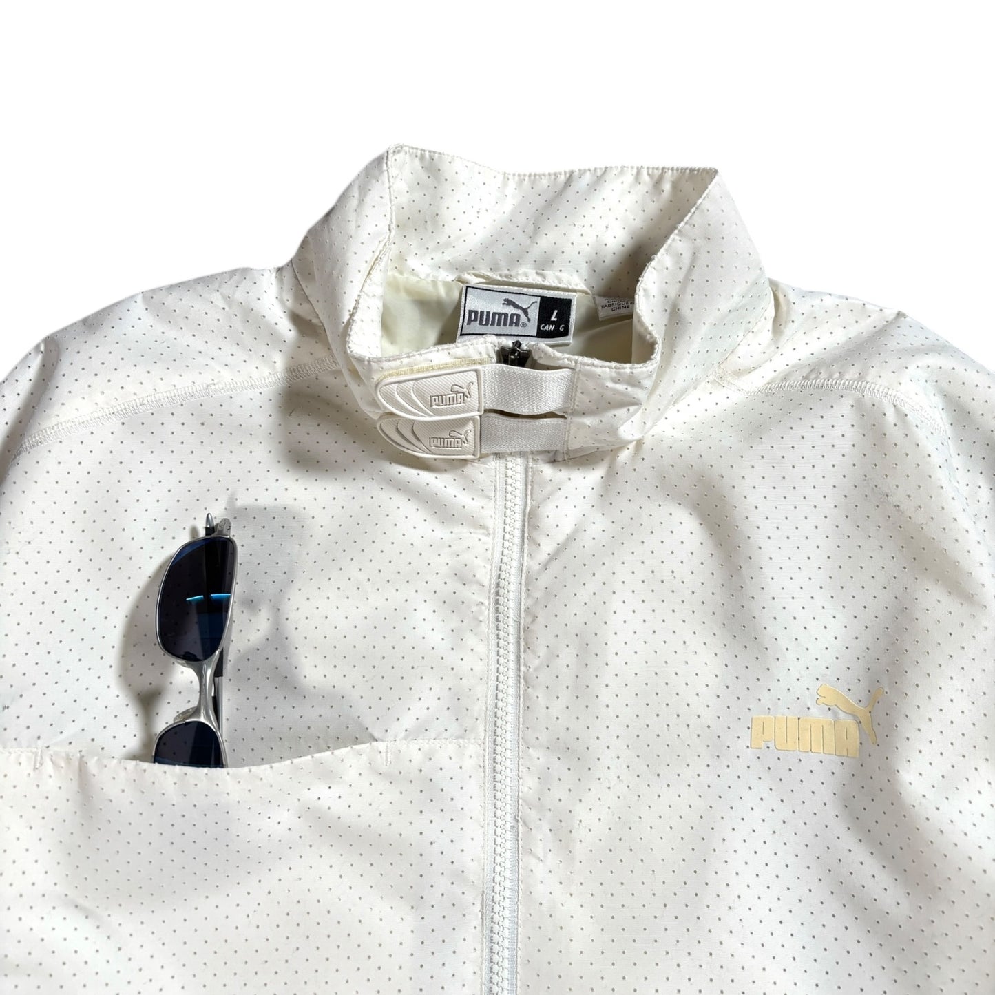 Puma Mostro 2004 Off White Technical Perforated Jacket L