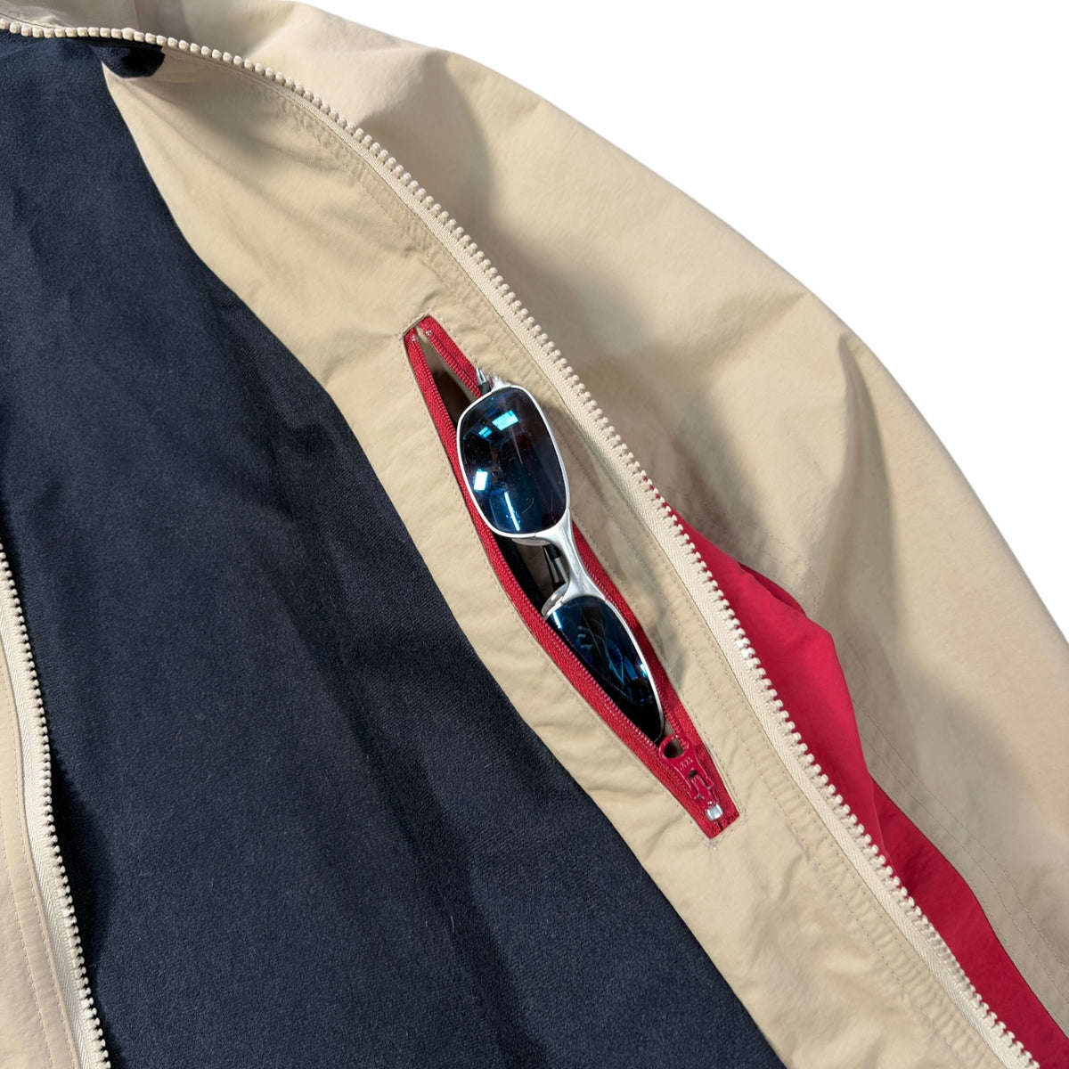 Oakley 90’s Two Tone Dual Zip Jacket XL