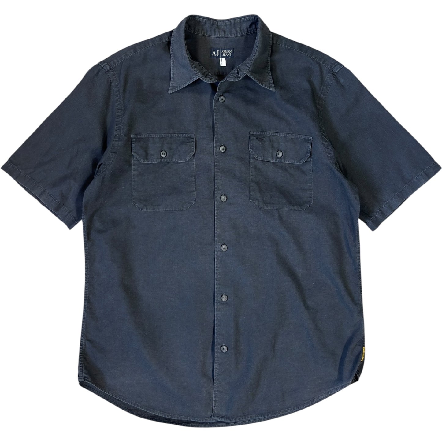 Armani Jeans 00’s Linen Short Sleeve Shirt L