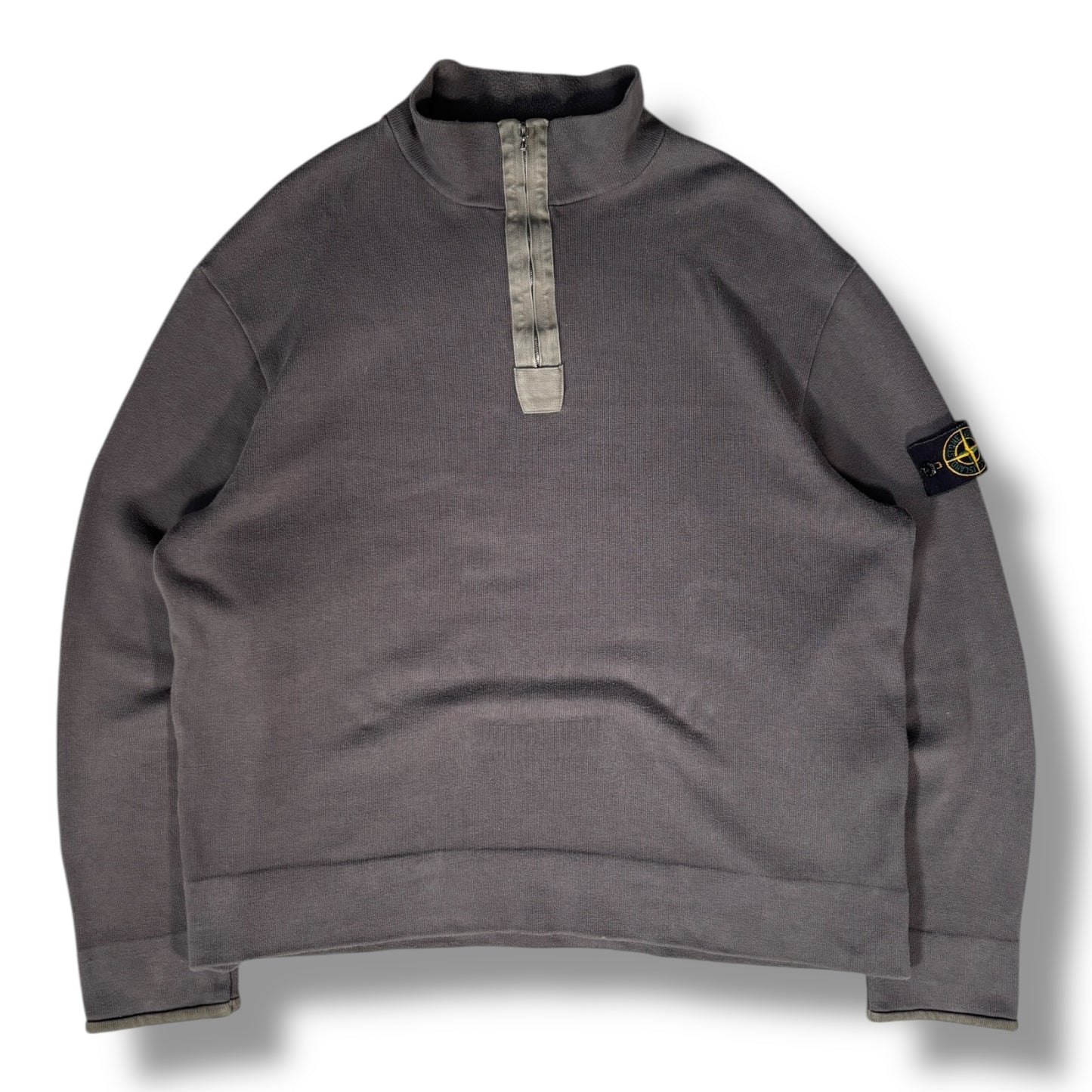 Stone Island AW 2000 Quarter Zip Sweatshirt Extra Large