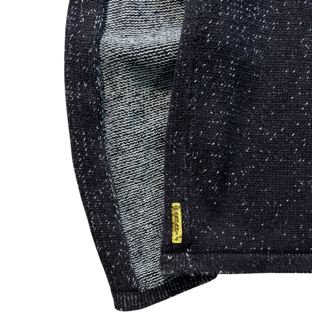Armani Jeans 00’s Cotton Knit Two Tone Jumper M
