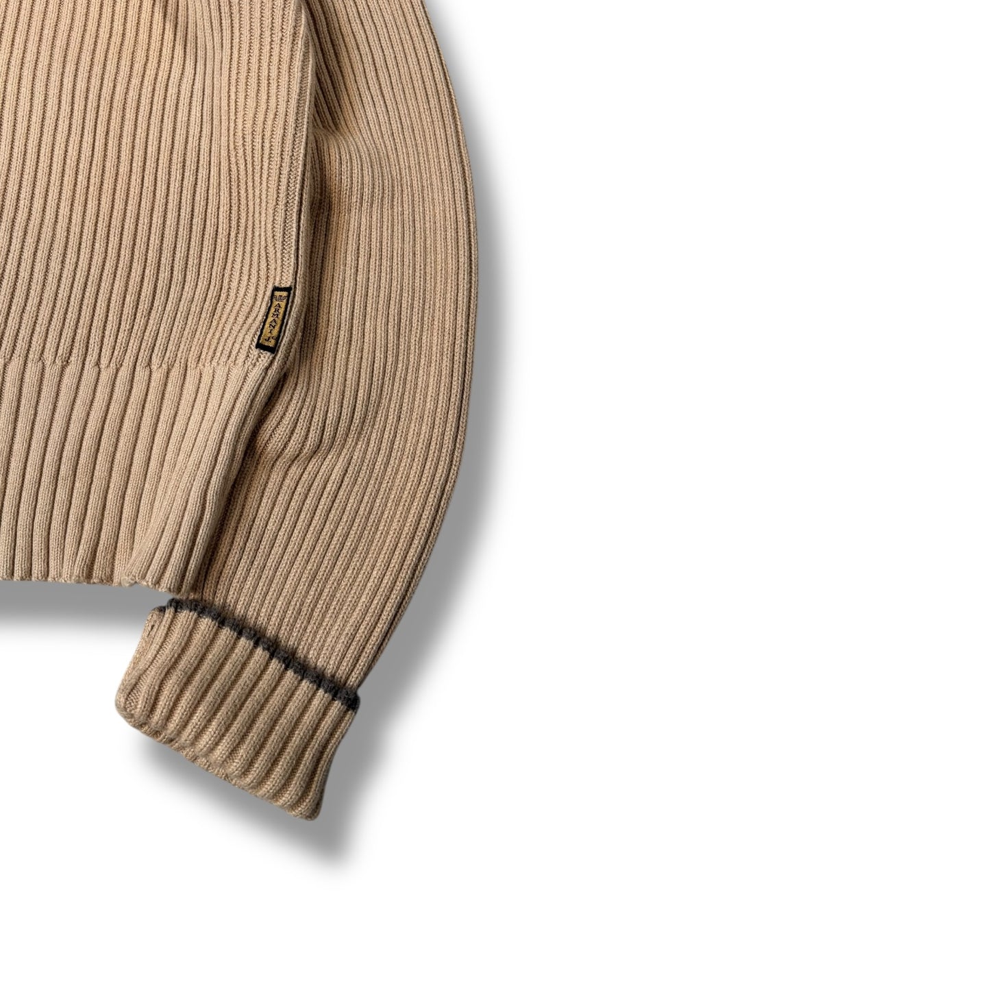 Armani Jeans 00’s Ribbed Full Zip Jumper Large