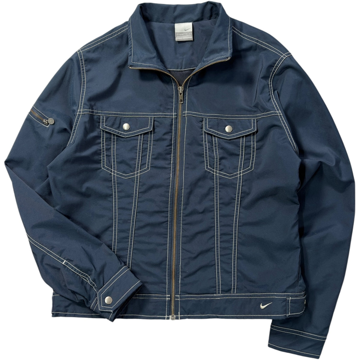 Nike 00’s Contrast Stitch Cropped Jacket S