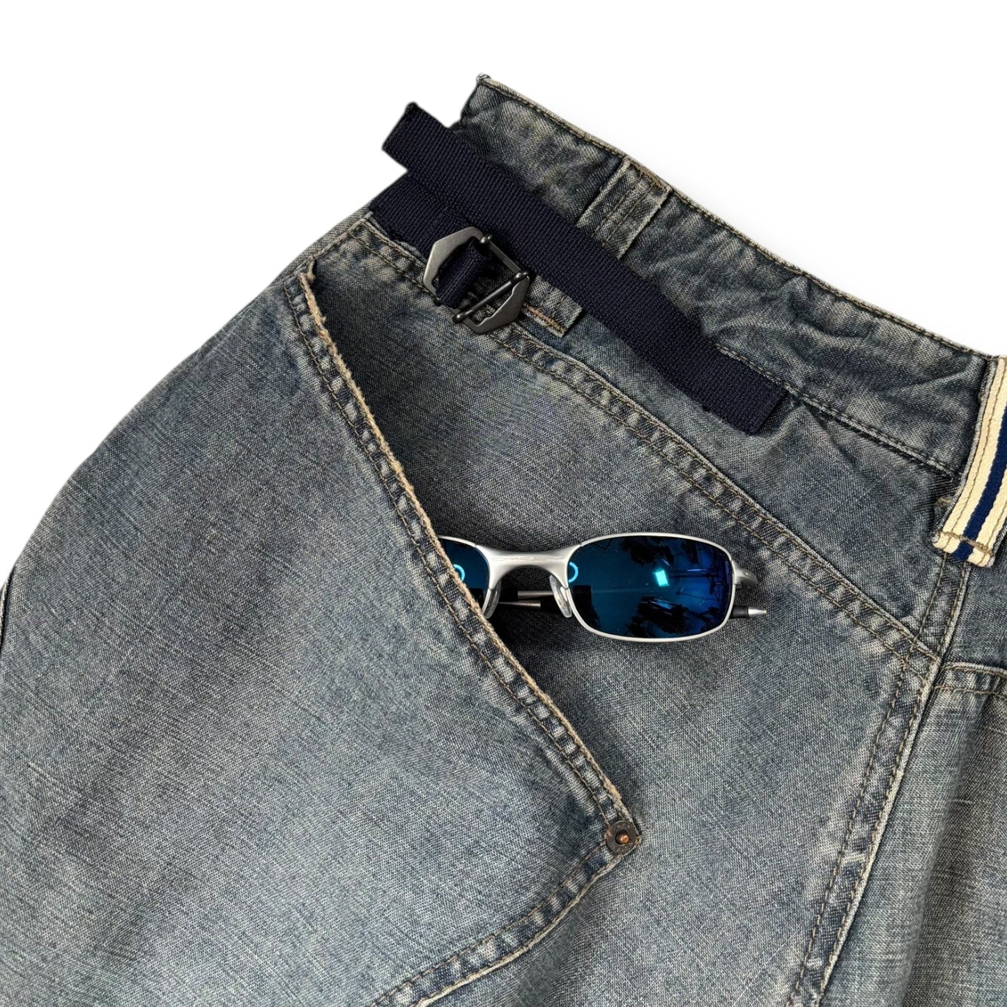 Armani Jeans 00’s Denim Cargo Trousers 32W