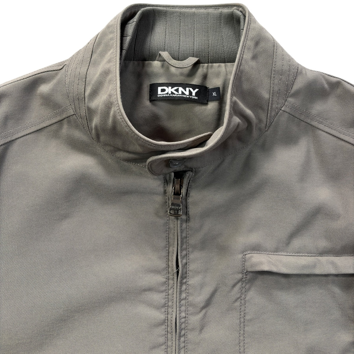 DKNY 00’s Panelled Biker Jacket XL