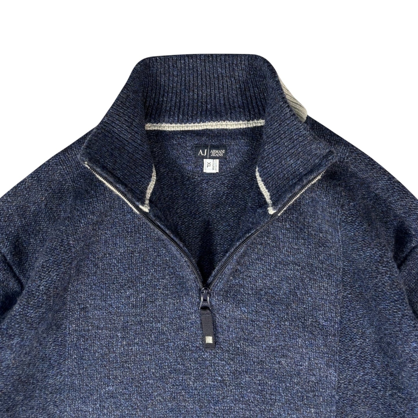 Armani Jeans 00’s Wool Quarter Jumper XL