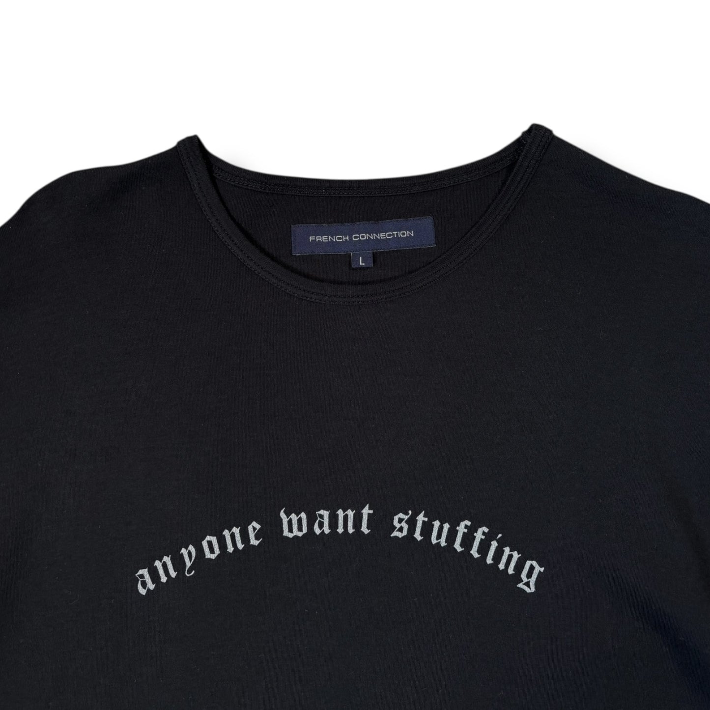 FCUK 00’s “Who Want’s Stuffing” T Shirt Large